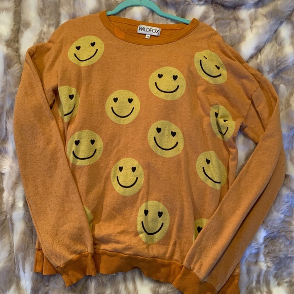 Wildfox All Smiles barefoot gold sweater sz XS - Picture 3 of 8